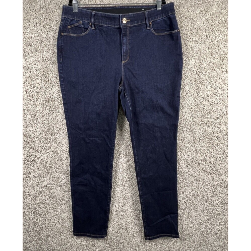 Chicos Jegging Womens SZ 16 US  Secret Stretch denim Tapered Leg